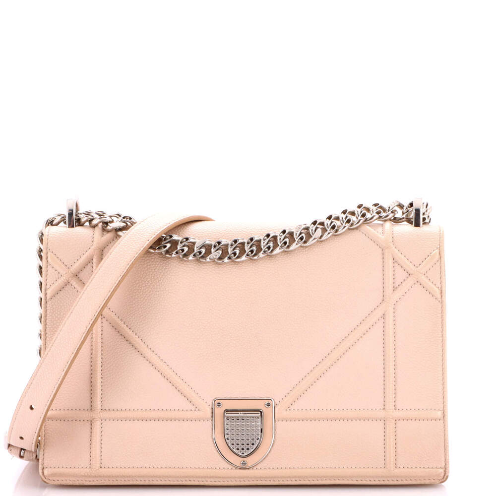 Christian Dior Medium Diorama Flap Bag Grained Calfskin